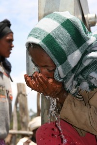 Girl at the well, Washa village, Amhara, Ethiopia
