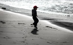 At the Beach, Pacific Ocean, California
