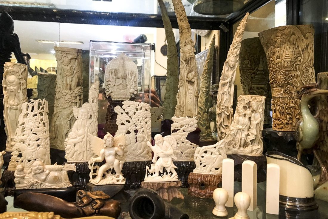 Ivory and elephant bone, Hanoi, Vietnam