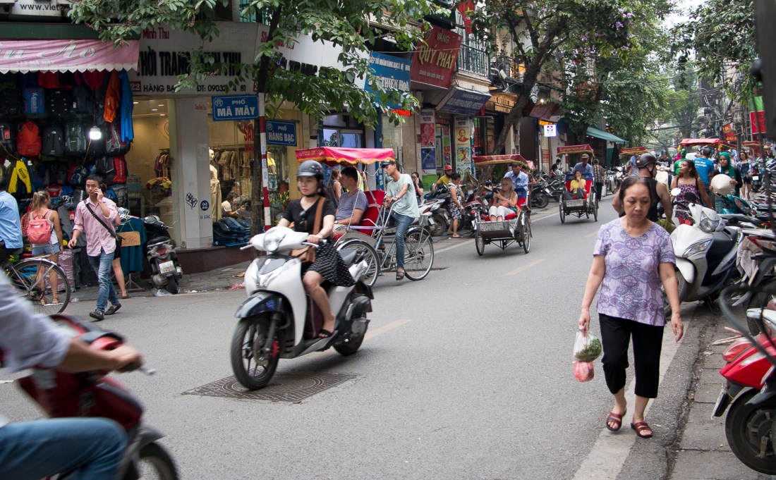 Hang Bac street, Hanoi, Vietnam